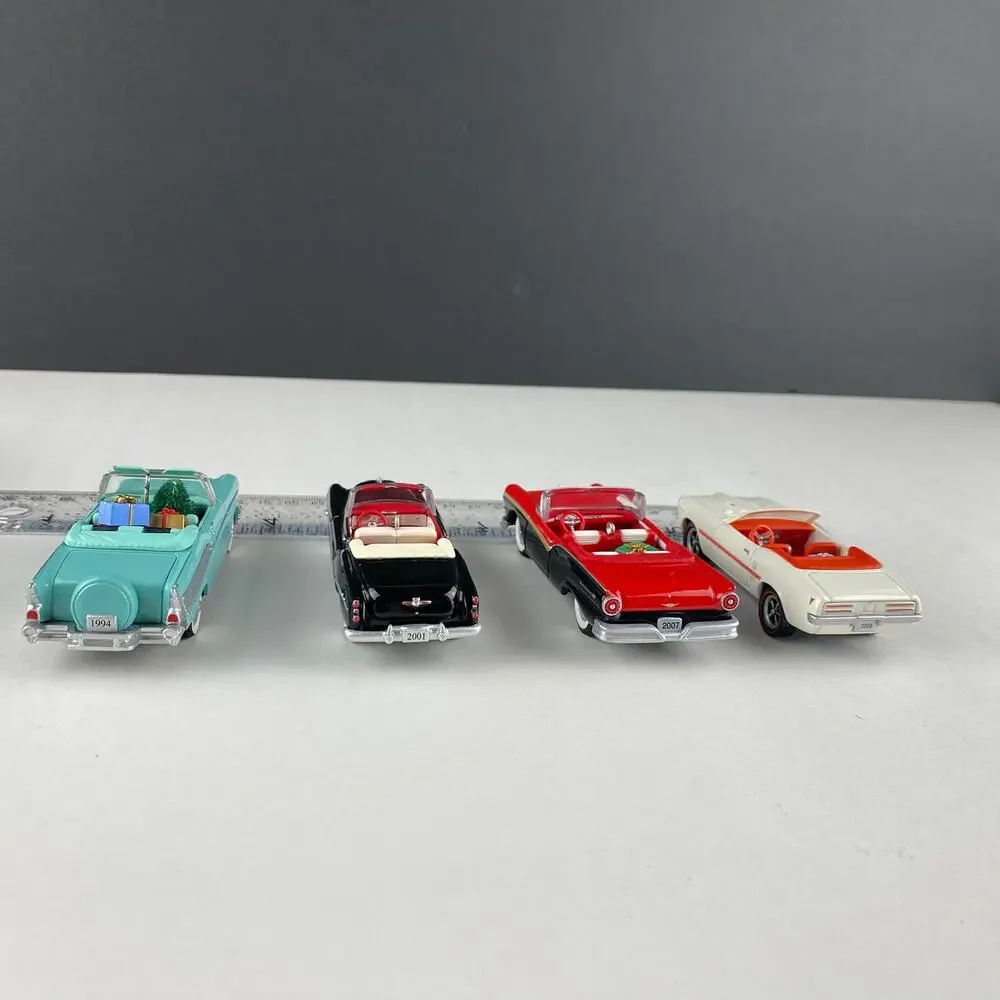 Hallmark Classic American Cars Ornament Lot of 4 Buick Ford Chevy Pontiac